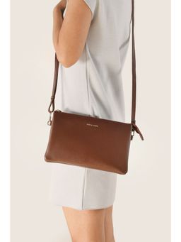 Tan and Loom - Commuter's Sling Bag Brown
