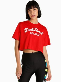 Puma - Mod Womens Red Crop Top