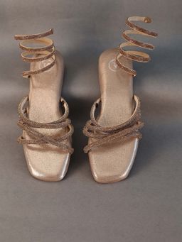 Sana K Luxurious Footwear - Gold Spring Flat Sandals