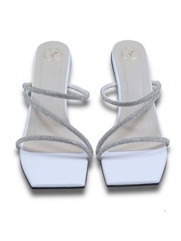 Sana K Luxurious Footwear - Z Basic White Slip-On Heels