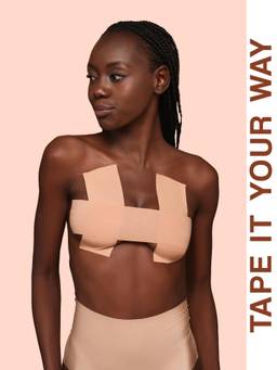 bare wear - Boob Tape Waterproof and Sweat-Proof, Skin-Safe Breast Lift Tape