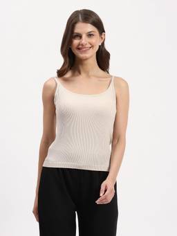 Global Republic - Nylon Spandex Solid Slip For Women (Beige)