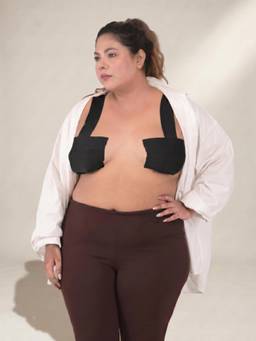 Velomora - Boob Tape - Medical Bio Glue, Waterproof Lift for Backless Outfits Black