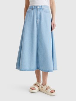 United Colors of Benetton - Women Light Blue Solid Skirt