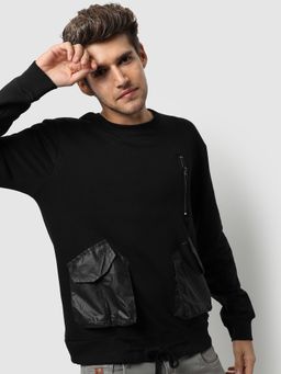Campus Sutra - Solid Full Sleeve Stylish Sweatshirt