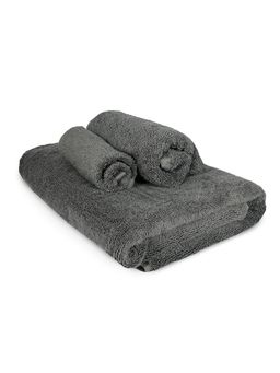 Heelium - Bamboo Towel, Soft, Odour Free, Grey (Set of 3)