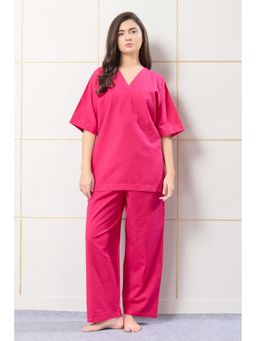 PIU - Womens Night Co-Ord Set Pink