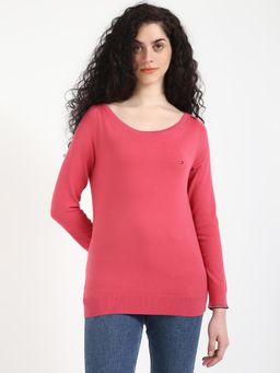 Tommy Hilfiger - Women Pink Solid Sweater