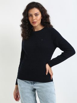 Tommy Hilfiger - Women Navy Blue Color Sweater