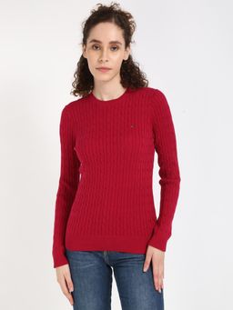 Tommy Hilfiger - Women Red Color Sweater