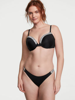 Victoria's Secret - Women Black Polyamide Bikini Bottom