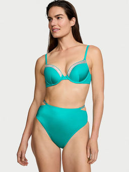 Victoria's Secret - Women Blue Polyamide Bikini Top