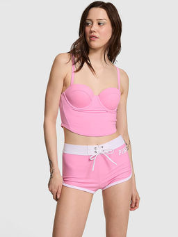Victoria's Secret - Women Pink Polyamide Bikini Bottom
