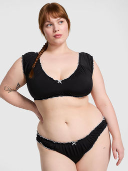 Victoria's Secret - Women Black Polyamide Bikini Top