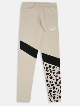 Puma - Essentials+ Animal Block Girl Beige Tights