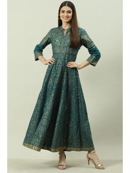 Biba - Teal Printed Dress