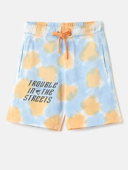 United Colors of Benetton - Tie & Dye Regular Fit Blue Shorts