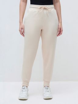 ELLE - Cream Blended Solid Joggers