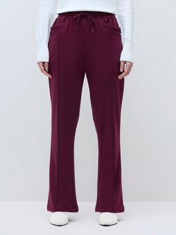 ELLE - Red Terry Solid Pant
