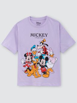 Napchief - Lavender Unisex Mickey and Friends Gang T-Shirt