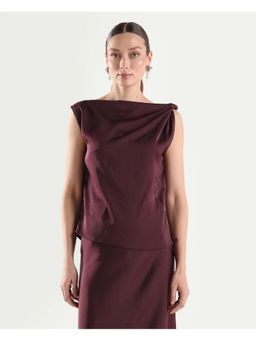 RAREISM - Maroon Regular Fit Top