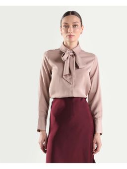RAREISM - Mauve Spread Collar Regular Fit Top