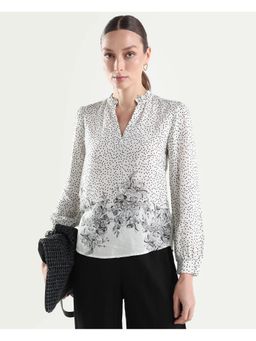 RAREISM - Off White Relaxed Fit Top