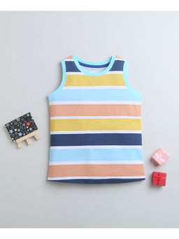 Bumzee - Blue Boys Sleeveless T-Shirt