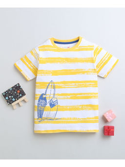 Bumzee - Yellow Boys Half Sleeves T-Shirt