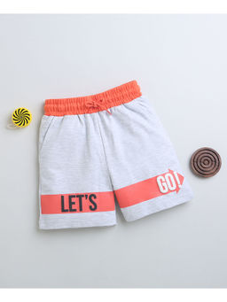 Bumzee - Grey Boys Printed Shorts