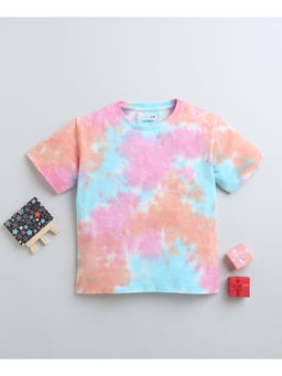 Bumzee - Multi Girls Half Sleeves Oversized T-Shirt