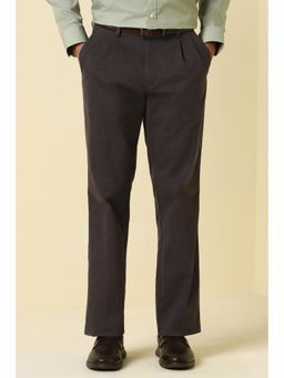 Allen Solly - Men Brown Solid Casual Trouser