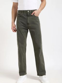 Tommy Hilfiger - Regular Fit Solid Mid Rise Jeans