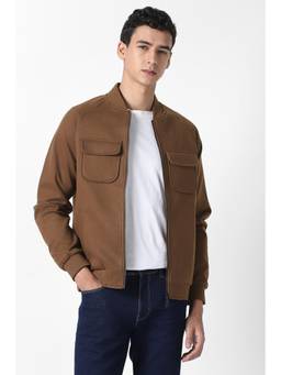 Van Heusen - Men Brown Solid Party Shacket