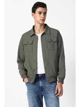 Van Heusen - Men Olive Textured Party Shacket
