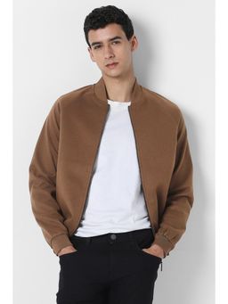 Van Heusen - Men Brown Solid Party Jacket