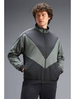 Van Heusen - Men Grey Patterned Casual Jacket