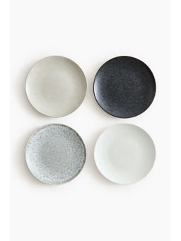 H&M - Multi-Color 4-Pack Stoneware Medium Plates