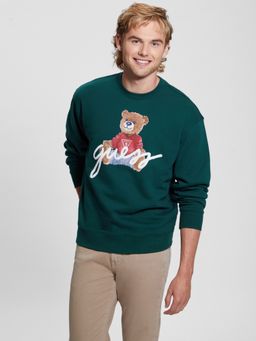 Guess - Men Green Printed Sweatshirt