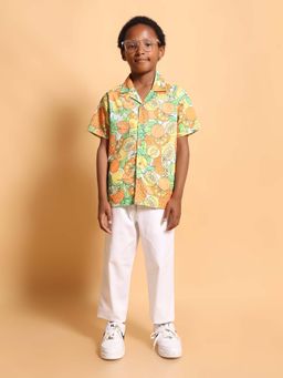 Kids of Greendeer - Multi-Color Printed Regular Fit Shirt and Pant (Set of 2)