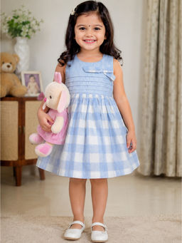 Nottie Planet - Pure Cotton Knit Blue Dress