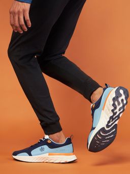 CULT - Men Knit Light Blue Navy Versa Maze Running Shoes