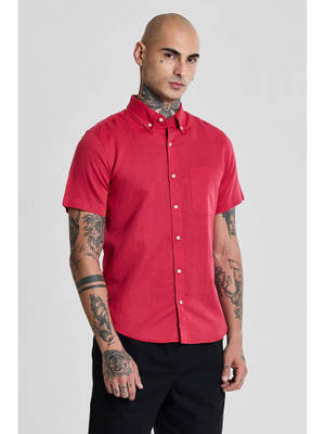 Snitch Red Buy Snitch Red Slim Fit Shirt (XS) Online