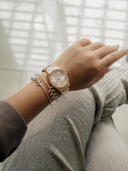 Joker and Witch - Joker & Witch Madina Watch Barcelet Stack JWBS1013 (L)