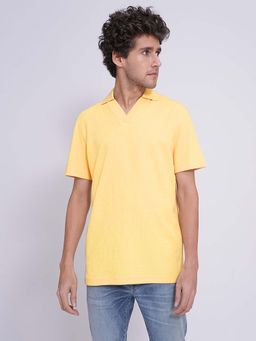 Selected - Yellow Regular Fit Polo T-Shirt