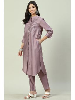 Biba - Purple Dip Dyed Suit (Set of 2)