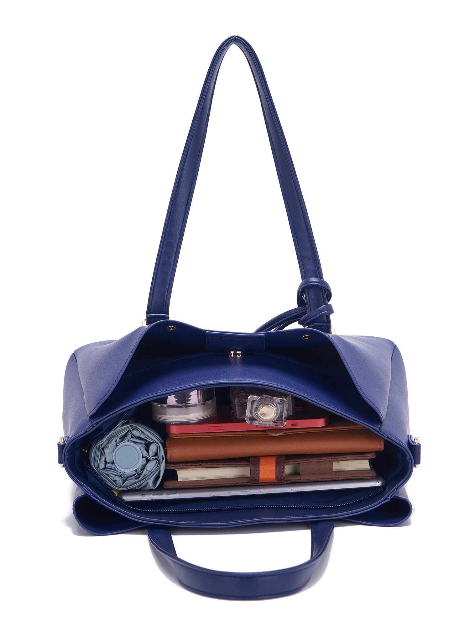 Buy Kenneth Cole Womens Hand Bag with Zip - Navy Blue Online