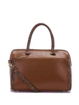 Kenneth Cole - Womens Tote Bag with Zip - Tan