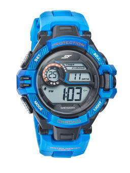 Sonata - Black Polyurethane Watch-77075PP05