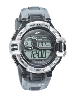 Sonata - Black Polyurethane Watch-77075PP07